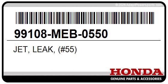 Honda 99108-MEB-0550 Jet, Leak, (#55)