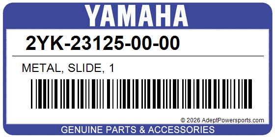 Yamaha 2YK-23125-00-00 Metal, Slide, 1