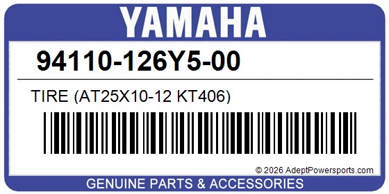 Yamaha 94110-126Y5-00 Tire (At25x10-12 Kt406)
