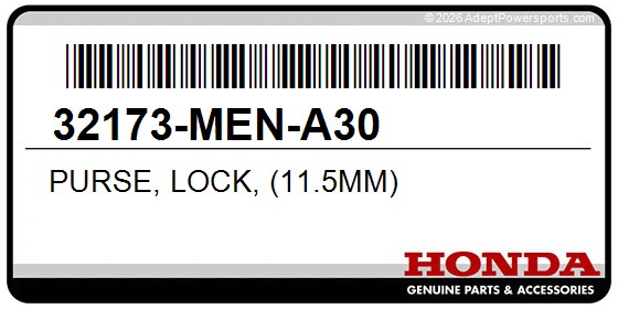 Honda 32173-MEN-A30 Purse, Lock, (11.5Mm)