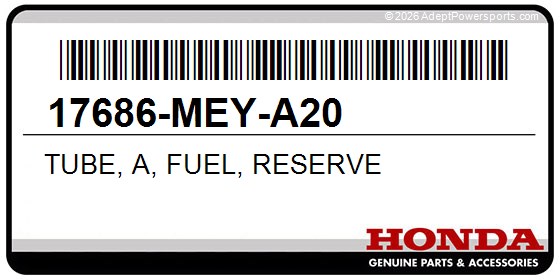 Honda 17686-MEY-A20 Tube, A, Fuel, Reserve