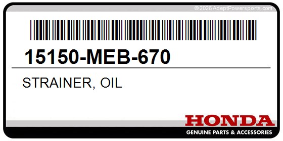 Honda 15150-MEB-670 Strainer, Oil