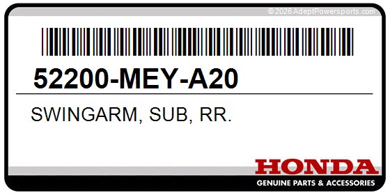 Honda 52200-MEY-A20 Swingarm, Sub, Rr.