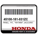 Honda 45100-181-831ZC Panel, Fr., *Nh146m*, (Accurate, Silver, Metallic)
