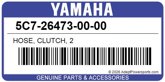 Yamaha 5C7-26473-00-00 Hose, Clutch, 2