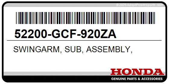 Honda 52200-GCF-920ZA Swingarm, Sub, Assembly,