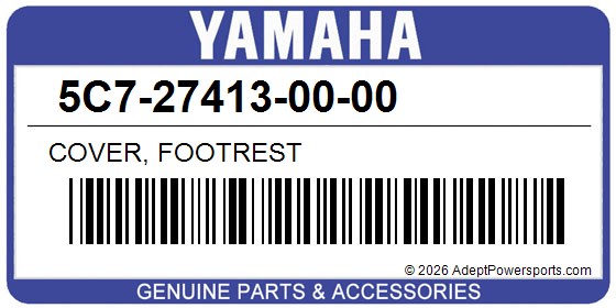 Yamaha 5C7-27413-00-00 Cover, Footrest