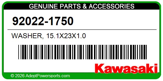Kawasaki 92022-1750 Washer, 15.1X23x1.0
