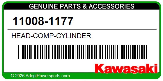 Kawasaki 11008-1177 Head-Comp-Cylinder