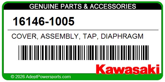 Kawasaki 16146-1005 Cover, Assembly, Tap, Diaphragm