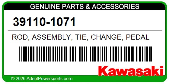 Kawasaki 39110-1071 Rod, Assembly, Tie, Change, Pedal