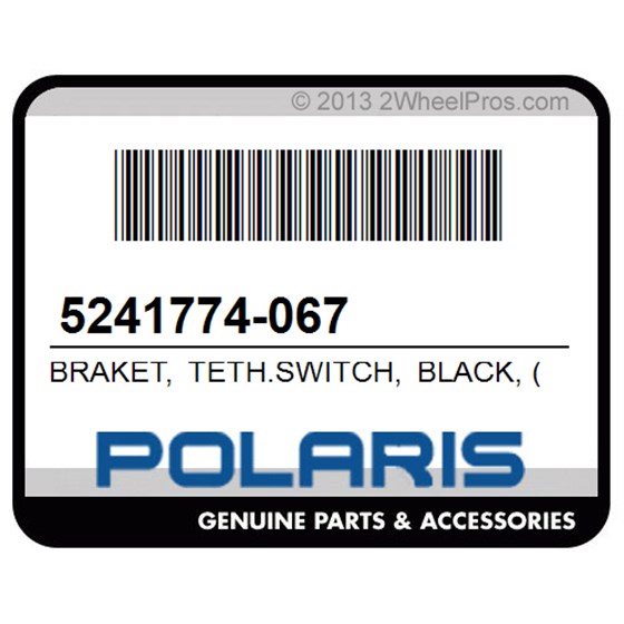 Polaris 5241774-067 Braket, Teth.Switch, Black, (Swed)