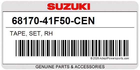 Suzuki 68170-41F50-CEN Tape, Set, Rh