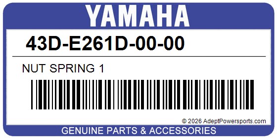 Yamaha 43D-E261D-00-00 Nut Spring 1