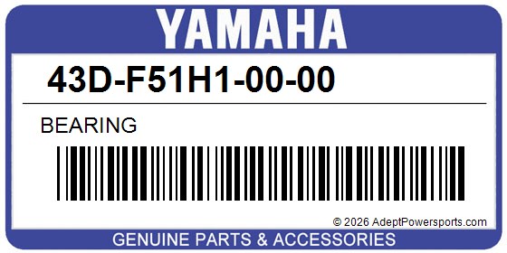 Yamaha 43D-F51H1-00-00 Bearing