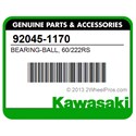 Kawasaki 92045-1170 Bearing-Ball, 60/222Rs