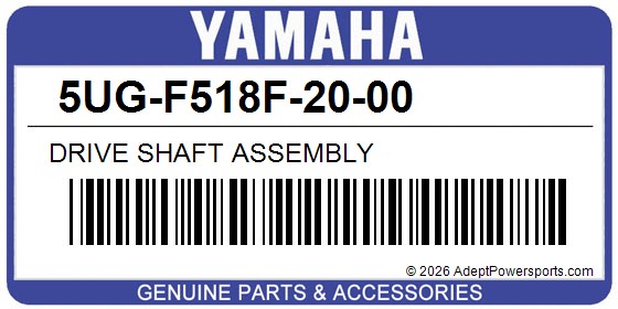 Yamaha 5UG-F518F-20-00 Drive Shaft Assembly