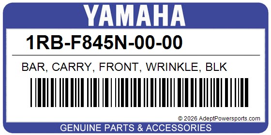 Yamaha 1RB-F845N-00-00 Bar, Carry, Front, Wrinkle, Blk