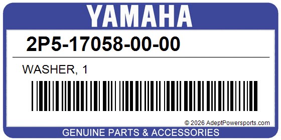 Yamaha 2P5-17058-00-00 Washer, 1