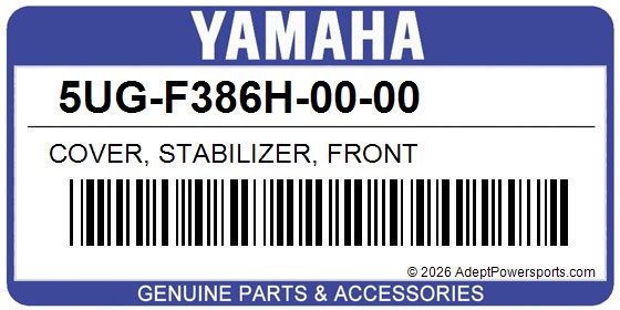 Yamaha 5UG-F386H-00-00 Cover, Stabilizer, Front