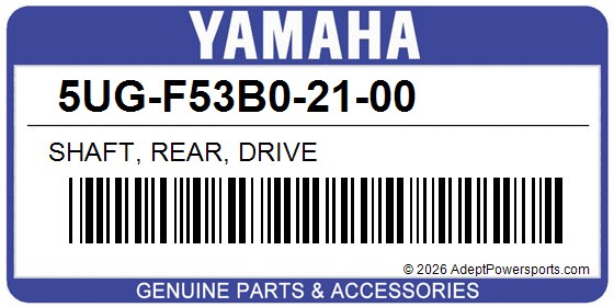 Yamaha 5UG-F53B0-21-00 Shaft, Rear, Drive