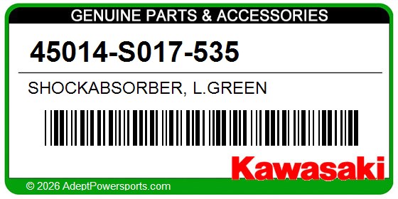 Kawasaki 45014-S017-535 Shockabsorber, L.Green