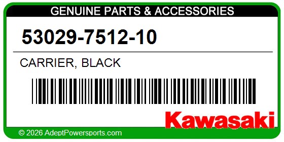 Kawasaki 53029-7512-10 Carrier, Black