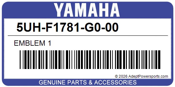 Yamaha 5UH-F1781-G0-00 Emblem 1