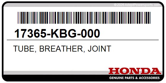 Honda 17365-KBG-000 Tube, Breather, Joint