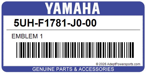 Yamaha 5UH-F1781-J0-00 Emblem 1
