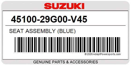 Suzuki 45100-29G00-V45 Seat Assembly (Blue)