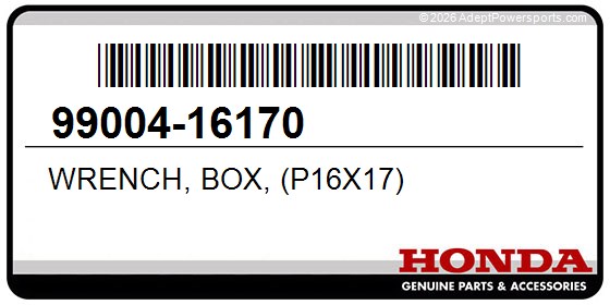Honda 99004-16170 Wrench, Box, (P16x17)