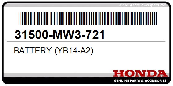 Honda 31500-MW3-721 Battery (Yb14-A2)