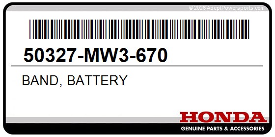 Honda 50327-MW3-670 Band, Battery