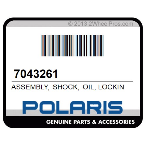 Polaris 7043261 Assembly, Shock, Oil, Locking