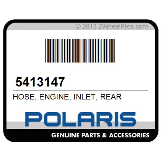 Polaris 5413147 Hose, Engine, Inlet, Rear