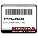 Honda 17359-419-670 Joint, Breather, Tube