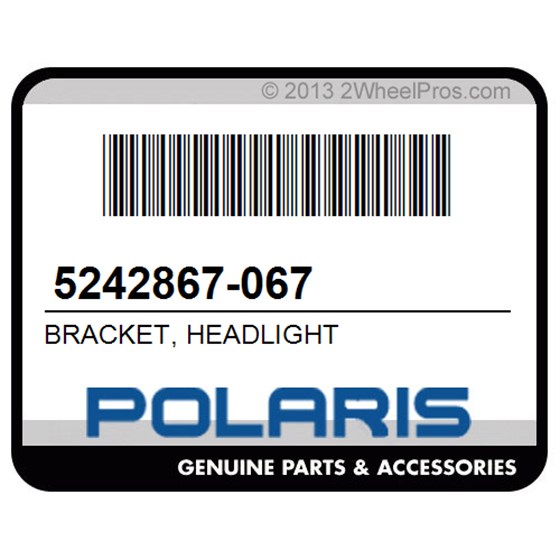 Polaris 5242867-067 Bracket, Headlight