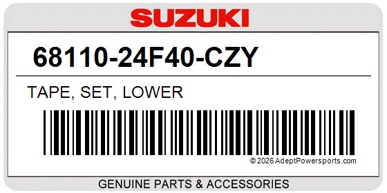Suzuki 68110-24F40-CZY Tape, Set, Lower
