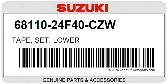Suzuki 68110-24F40-CZW Tape, Set, Lower