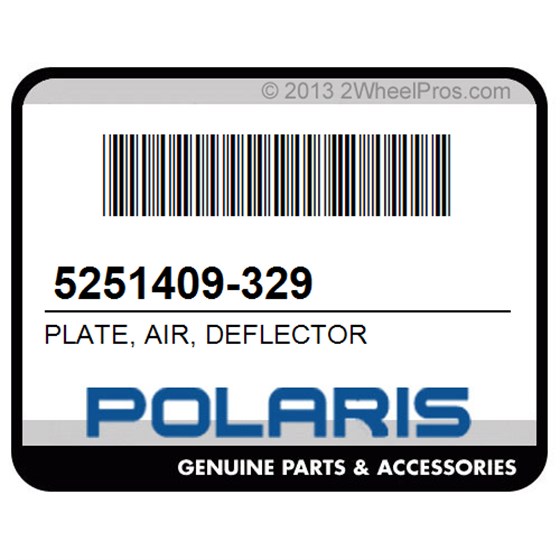 Polaris 5251409-329 Plate, Air, Deflector