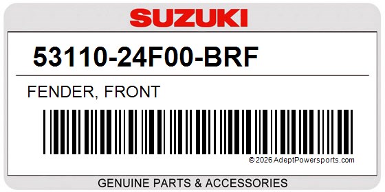 Suzuki 53110-24F00-BRF Fender, Front