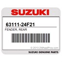Suzuki 63111-24F21 Fender, Rear