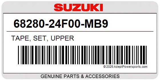 Suzuki 68280-24F00-MB9 Tape, Set, Upper