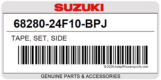 Suzuki 68280-24F10-BPJ Tape, Set, Side