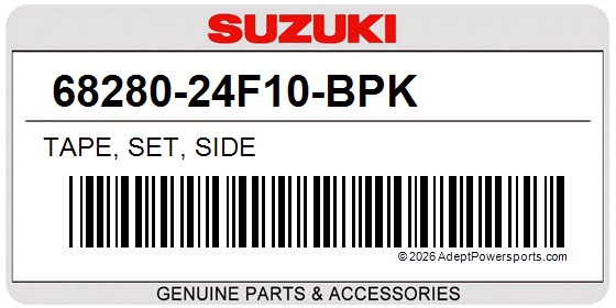 Suzuki 68280-24F10-BPK Tape, Set, Side