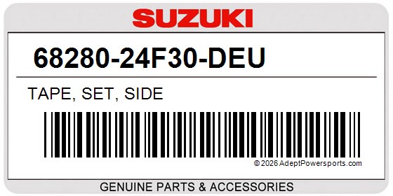 Suzuki 68280-24F30-DEU Tape, Set, Side