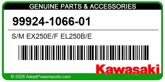 Kawasaki 99924-1066-01 S/M Ex250e/F El250b/E
