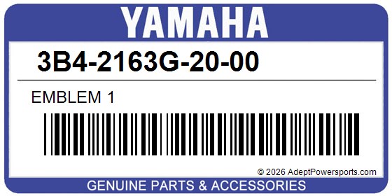 Yamaha 3B4-2163G-20-00 Emblem 1