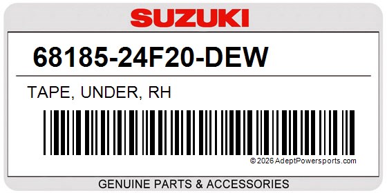 Suzuki 68185-24F20-DEW Tape, Under, Rh